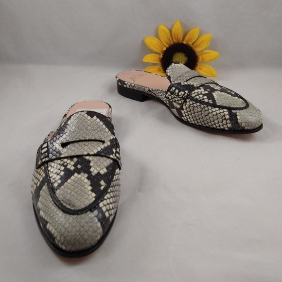 J.Crew Womens Academy Snake Leather Penny Loafers 6 - Picture 11 of 16